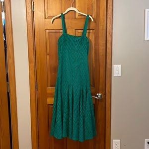 MAEVE From Anthropologie NWT Emerald Green Eyelet Dress